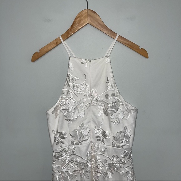 Lulus Dress Women's Size Medium White Floral Embroidered Lace Mini In The Moment - Picture 9 of 12